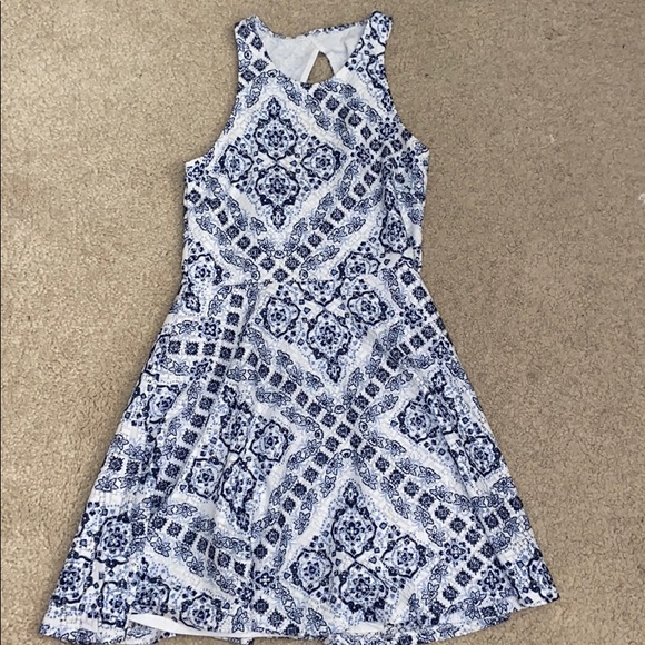 Aeropostale | Dresses | Aeropostale Lace Blue Flower And Design Dress |  Poshmark